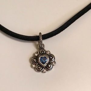 Brighton Heart Charm with stones